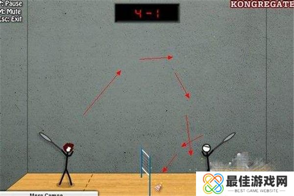 火柴人打羽毛球手机版