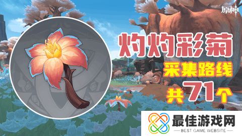 原神灼灼彩菊最新收集位置大全 71个灼灼彩菊在哪里[多图]图片1
