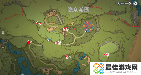 原神隐众游园绮光彩灯解密攻略 隐众游园绮光彩灯位置大全[多图]图片1