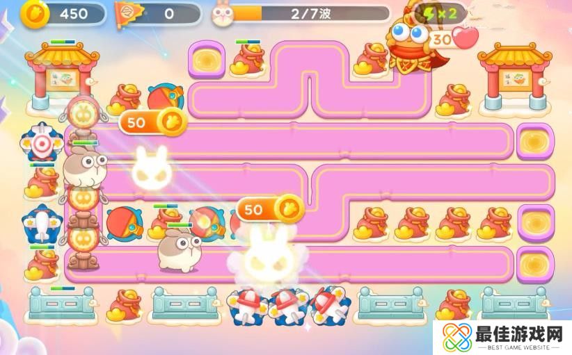 保卫萝卜4周赛5月25日攻略：5月25日周赛无伤图文通关教程[多图]图片3