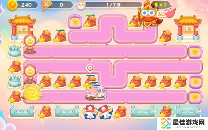 保卫萝卜4周赛5月25日攻略：5月25日周赛无伤图文通关教程[多图]图片2