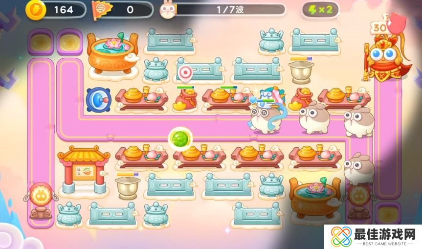 保卫萝卜4周赛5月24日攻略：5月24日周赛无伤图文通关教程[多图]图片2