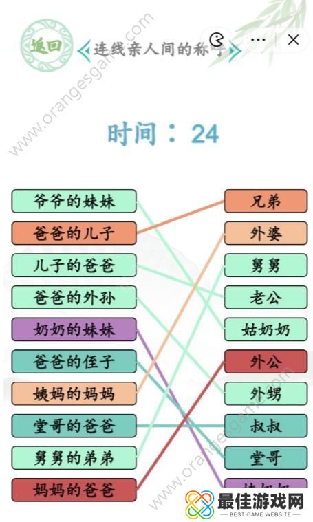 汉字找茬王连线亲人间的称呼2答案 亲人的称呼2怎么连线[多图]图片3
