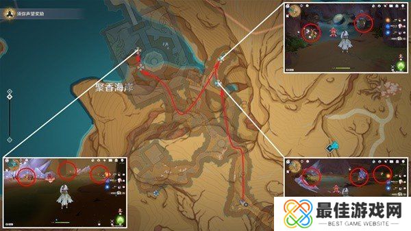 原神4.6悼灵花采集路线一览 悼灵花快速采集线路分布图