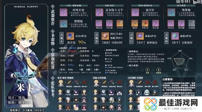 原神3.5米卡武器圣遗物攻略 米卡武器圣遗物怎么选择[多图]图片1