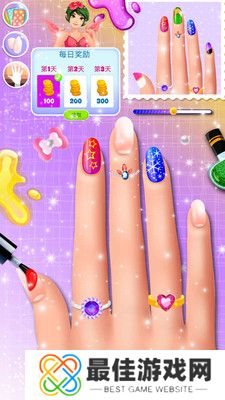 巴啦啦公主美甲装扮