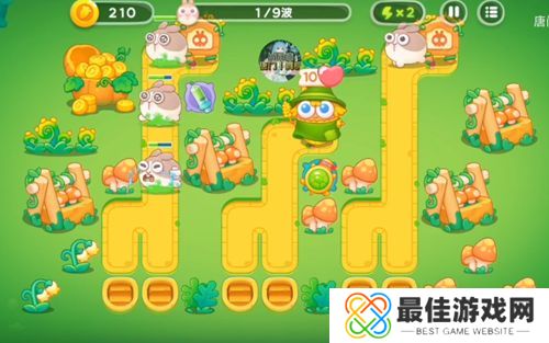 保卫萝卜4绿野奇缘21关攻略 绿野奇缘第21关无伤通关图文教程[多图]图片1